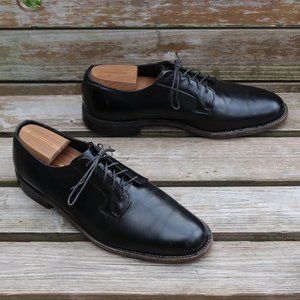 Vintage the McHale Shoe Black Leather Plain Toe Derby, 12 D, Made in Canada